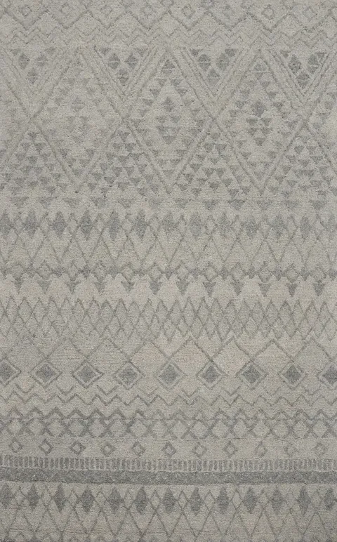 Hand Tufted Wool Trellis Oriental Area Rug 5x8
