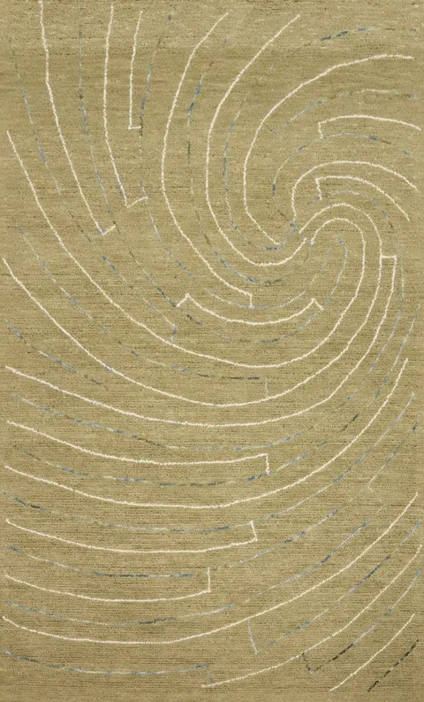 Artistic Swirl Modern Area Rug 5x8 for Stylish Home Interiors