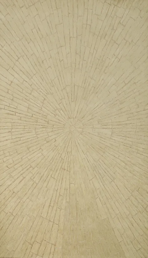 Elegant Abstract Area Rug 5x8 with Modern Sunburst Pattern Design