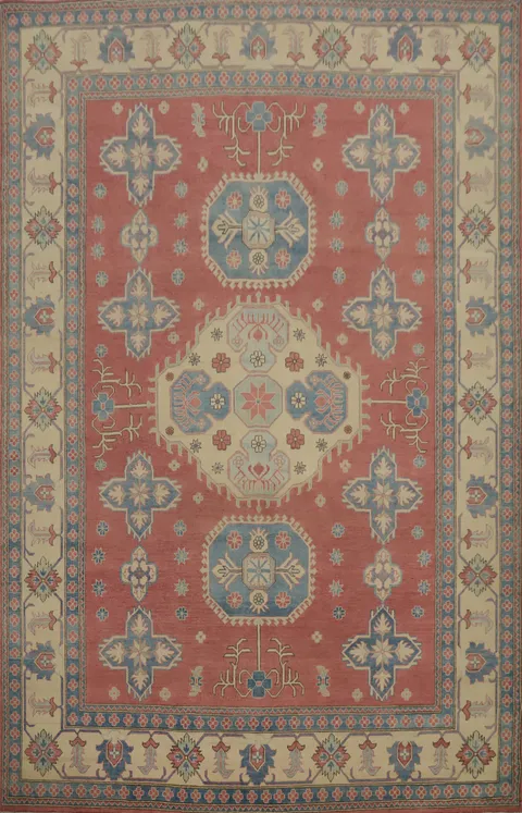 Vegetable Dye Kazak Large Area Rug 9x12
