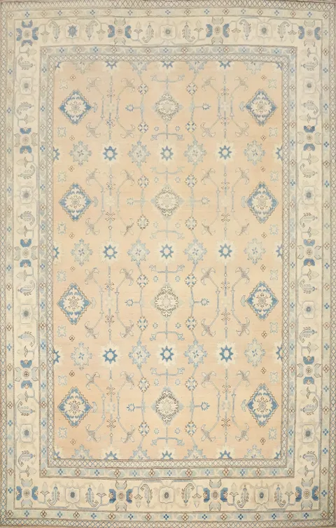 Vegetable Dye Kazak Handmade Large Area Rug 9x12