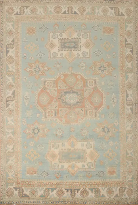 Vegetable Dye Kazak Oriental Area Rug 8x10