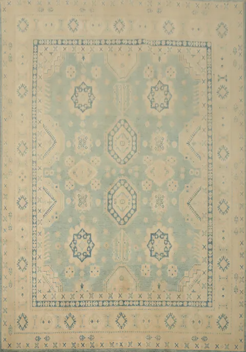 Vegetable Dye Kazak Handmade Area Rug 8x10
