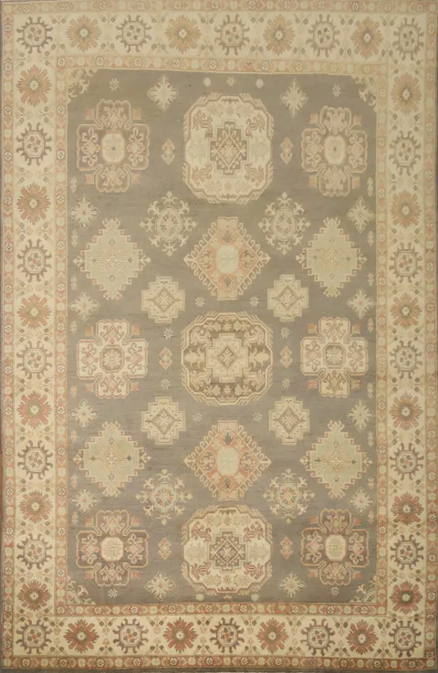 Vegetable Dye Kazak Large Area Rug 8x12