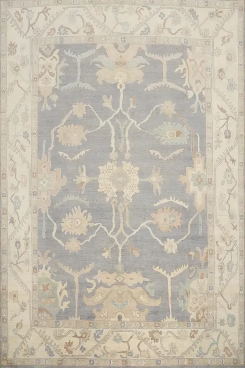 Handmade Wool Oushak Vegetable Dye Area Rug 9x11