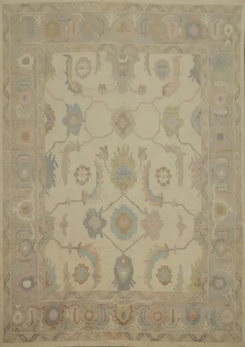 Handmade Oushak Vegetable Dye Area Rug 8x10
