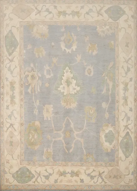 Vegetable Dye Oushak Handmade Area Rug 8x10
