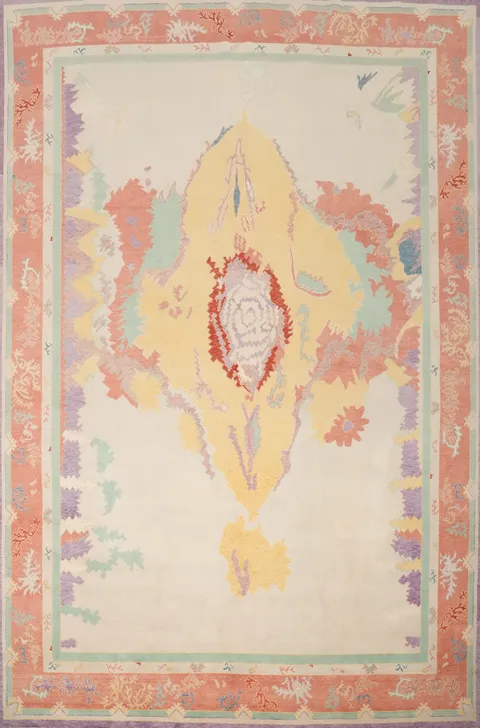 Vegetable Dye Oushak Oriental Area Rug 10x13