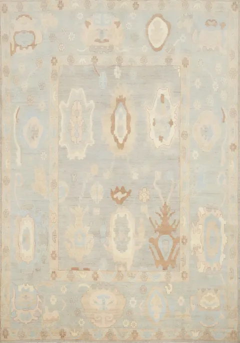 Vegetable Dye Oushak Handmade Area Rug 8x10
