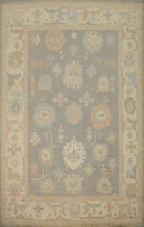 Vegetable Dye Oushak Oriental Large Rug 10x14