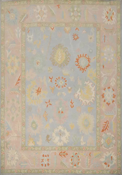 Handmade Oushak Vegetable Dye Area Rug 8x10