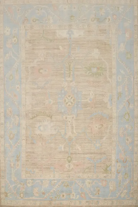 Vegetable Dye Oushak Oriental Area Rug 8x10