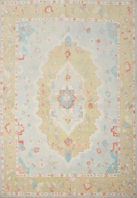 Vegetable Dye Oushak Oriental Area Rug 8x10