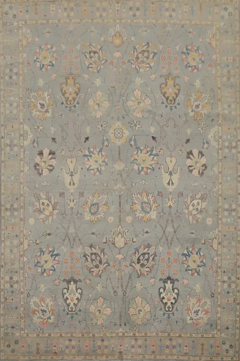 Floral Kazak Large Vegetable Dye Area Rug 9x12