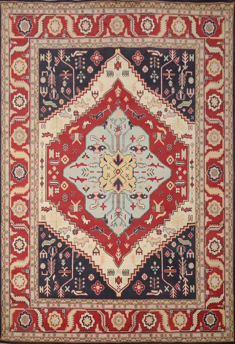 Vegetable Dye Heriz Handmade Area Rug 8x10