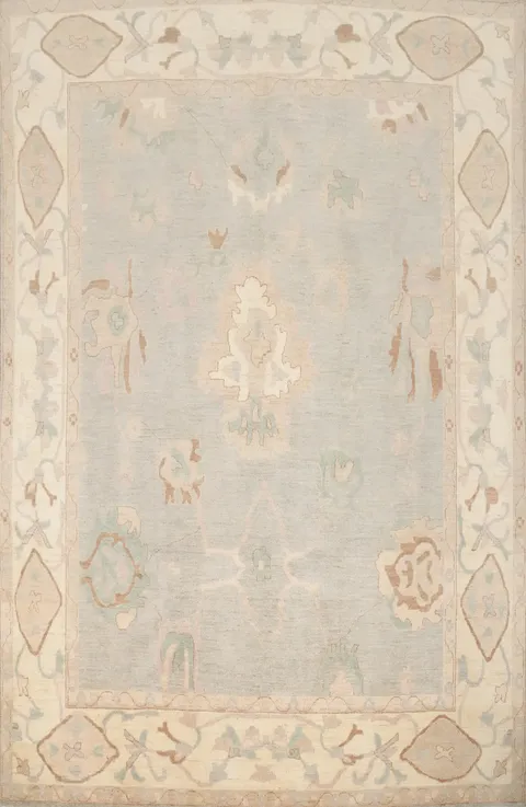 Handmade Wool Oushak Vegetable Dye Area Rug 8x10