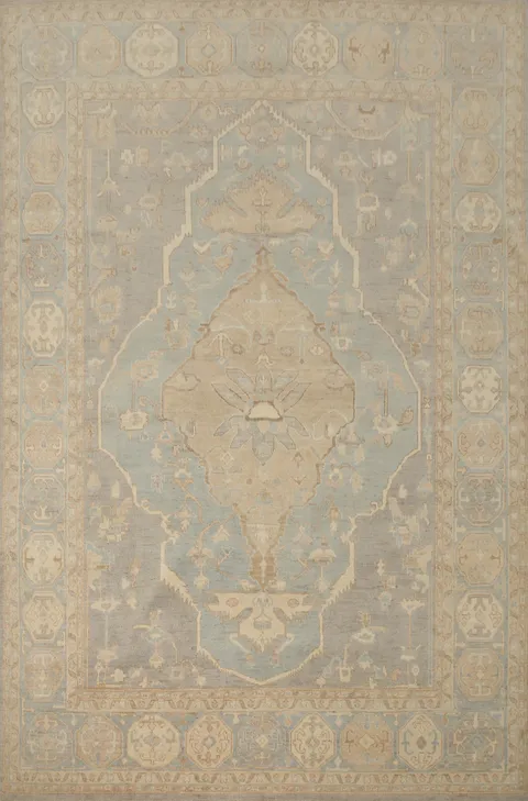 Vegetable Dye Oushak Oriental Area Rug 8x10