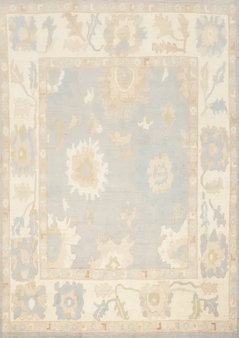 Vegetable Dye Oushak Wool Area Rug 8x10