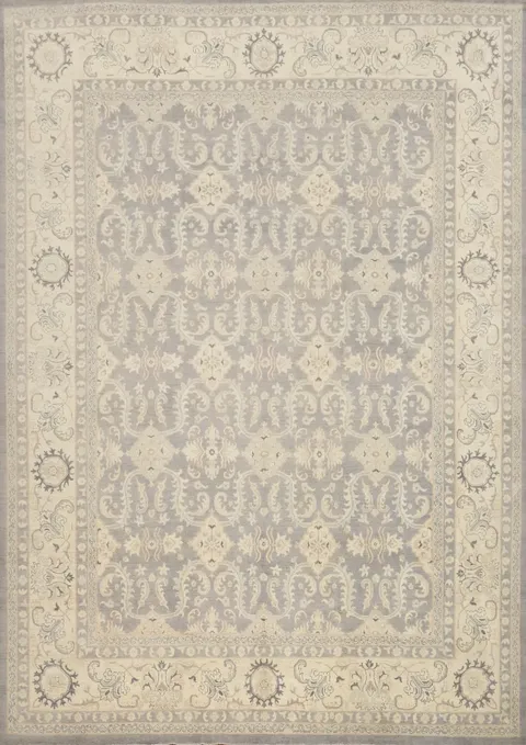 Vegetable Dye Oushak Oriental Large Rug 12x14