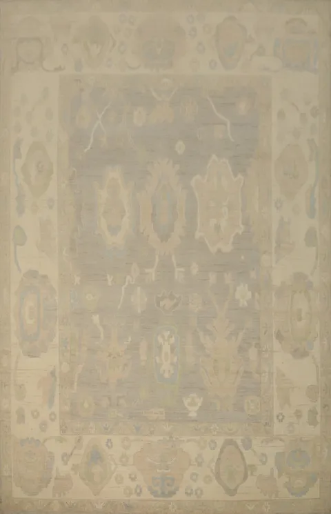 Vintage-Inspired Beige Rug for Timeless Home Decor 9x12