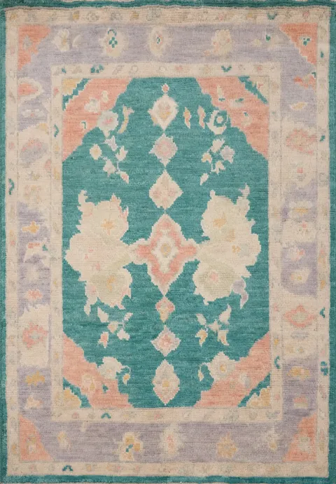 Vegetable Dye Oushak Handmade Rug 3x4