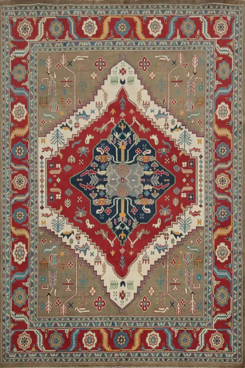 Vegetable Dye Heriz Serapi Oriental Area Rug 8x10
