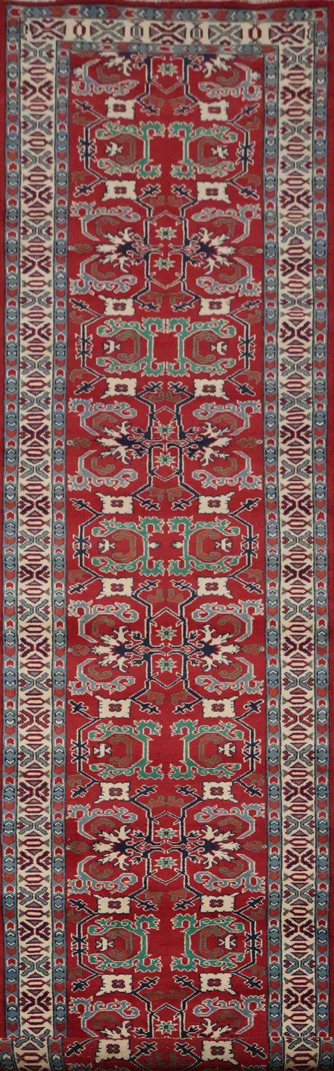 Vegetable Dye Heriz Serapi Wool Runner Rug 3x16