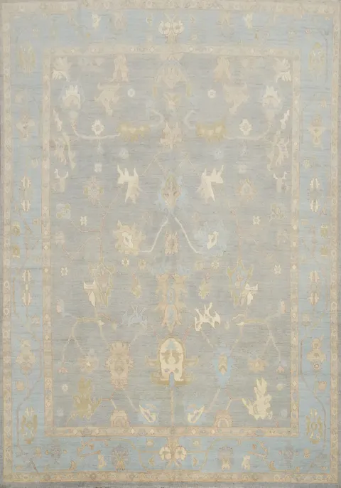Vegetable Dye Oushak Turkish Area Rug 8x10