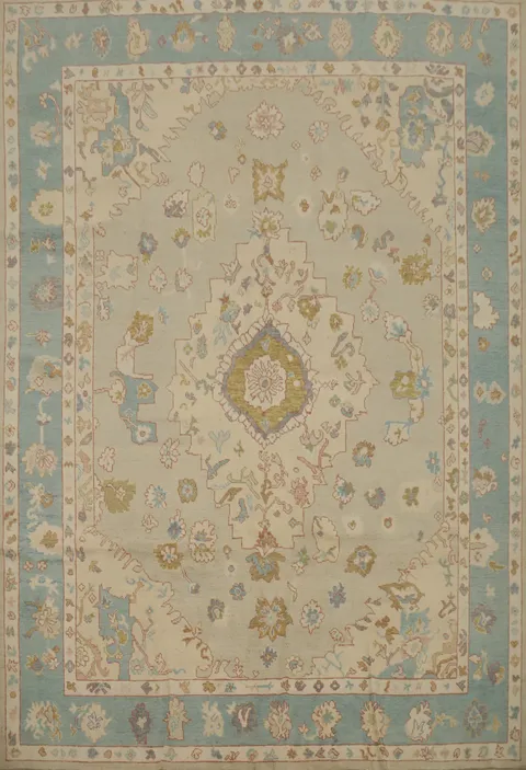 Vegetable Dye Oushak Oriental Area Rug 8x10