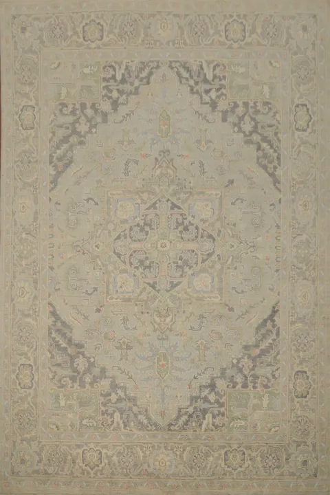 Vegetable Dye Heriz Serapi Handmade Area Rug 8x10