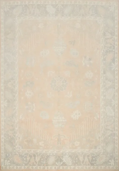 Vegetable Dye Oushak Handmade Area Rug 8x10