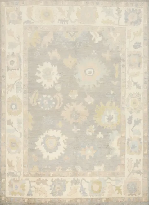 Vegetable Dye Oushak Handmade Area Rug 8x10