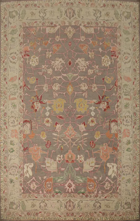 Vegetable Dye Oushak Oriental Large Rug 11x14
