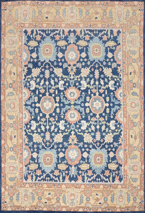Blue Ziegler Vegetable Dye Large Rug 12x15