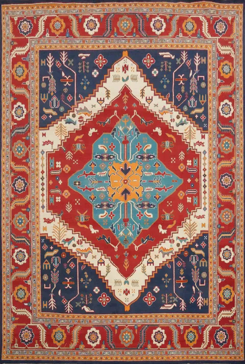 Vegetable Dye Heriz Serapi Oriental Area Rug 8x10