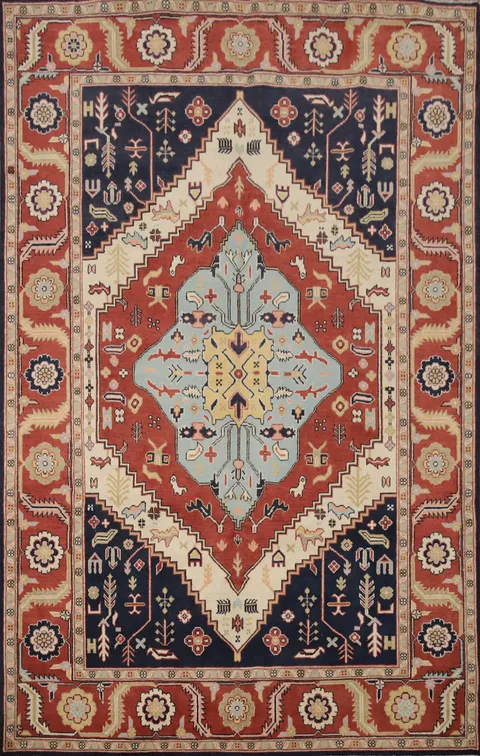 Vegetable Dye Heriz Serapi Oriental Area Rug 6x9