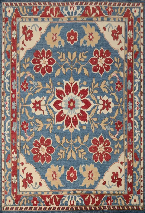 Vegetable Dye Oushak Oriental Area Rug 8x11