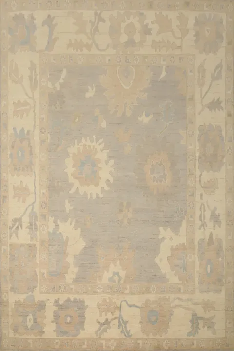 Vegetable Dye Oushak Handmade Wool Area Rug 8x10