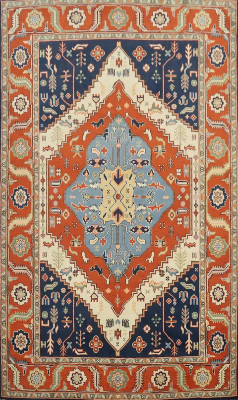 Vegetable Dye Heriz Serapi Oriental Area Rug 6x9