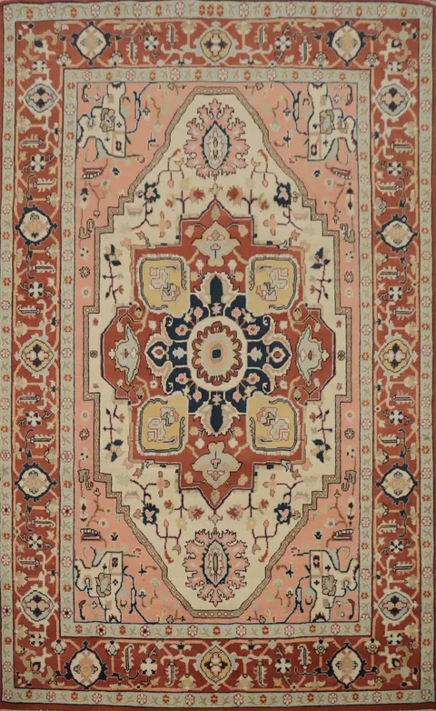 Vegetable Dye Heriz Serapi Oriental Area Rug 6x9