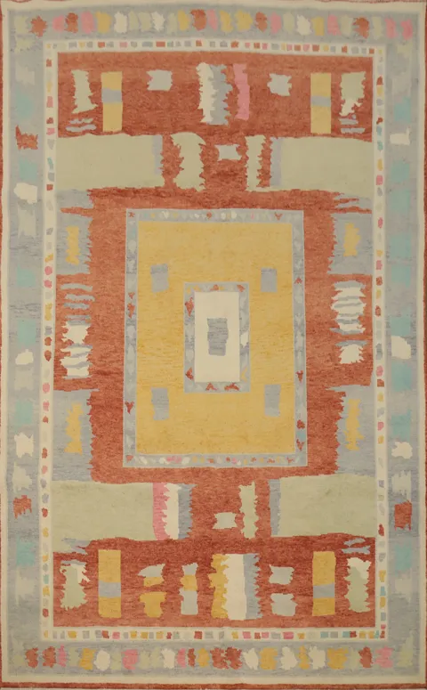 Vegetable Dye Gabbeh Persian Area Rug 6x9