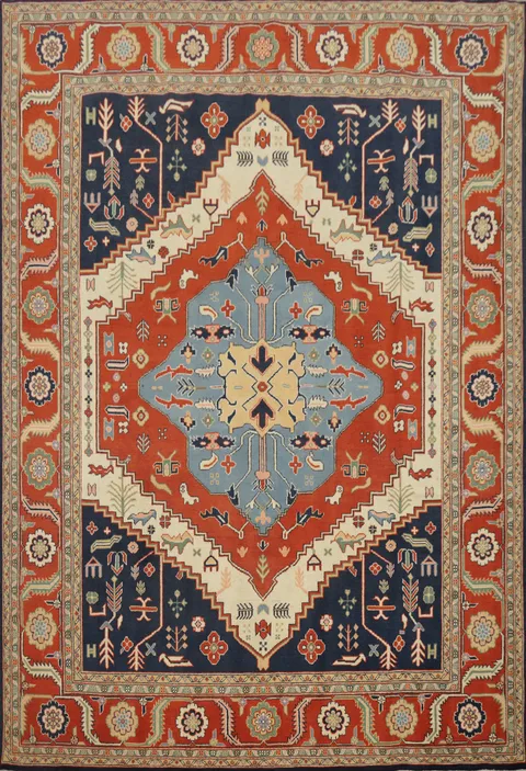 Vegetable Dye Heriz Serapi Oriental Area Rug 8x10