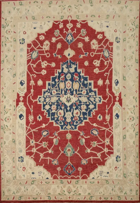 Vegetable Dye Oushak Oriental Area Rug 8x10