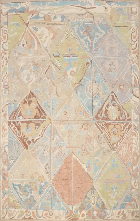 Vegetable Dye Oushak Oriental Area Rug 8x10