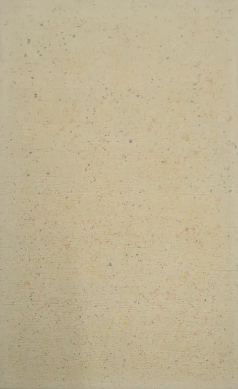 Tufted Abstract Area Rug 5x8 with Subtle Colorful Speckles