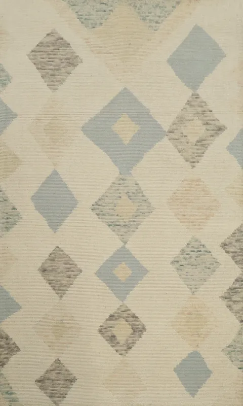Geometric Subtle Diamond Pattern Modern Area Rug 5x8