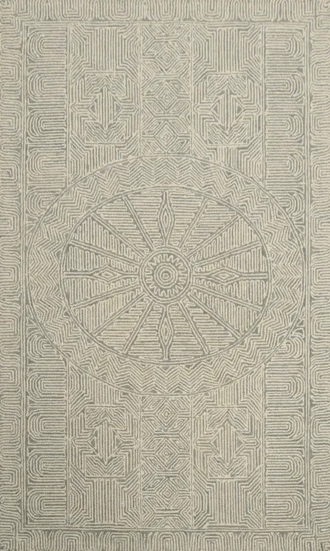 Elegant Geometric Pattern Area Rug 5x8 in Neutral Tones for Modern Homes