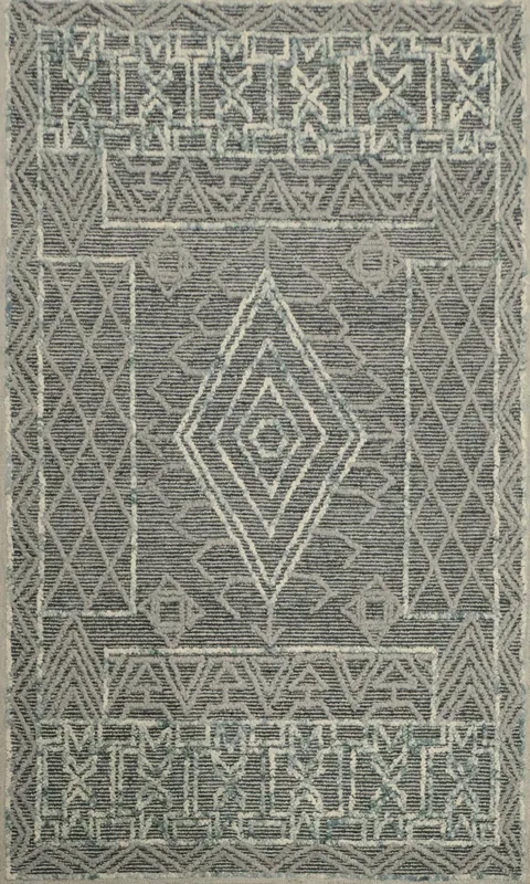 Stylish Diamond Motif Area Rug 5x8 Rug for Contemporary Spaces