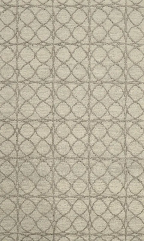 Chic Modern Area Rug 5x8 Featuring Geometric Circle Designs