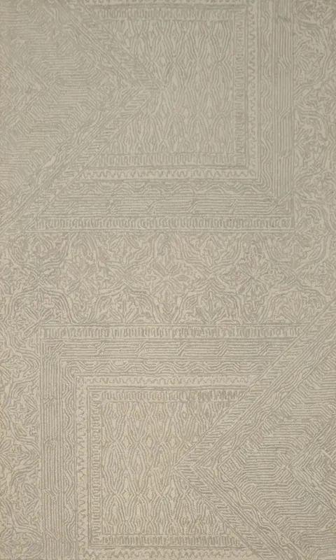 Neutral Toned Abstract Area Rug 5x8 for Modern Living Rooms